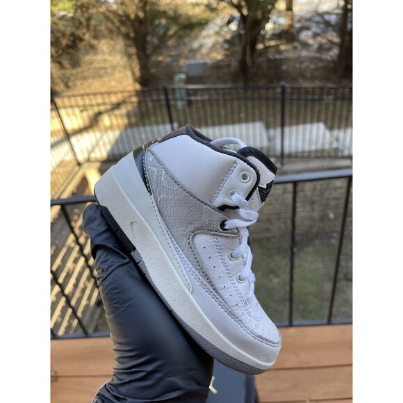 Nike Air Jordan 2 Retro (PS) ‘Python’  White Fire Red Black DQ8564-102 Size 11C - Picture 13 of 16